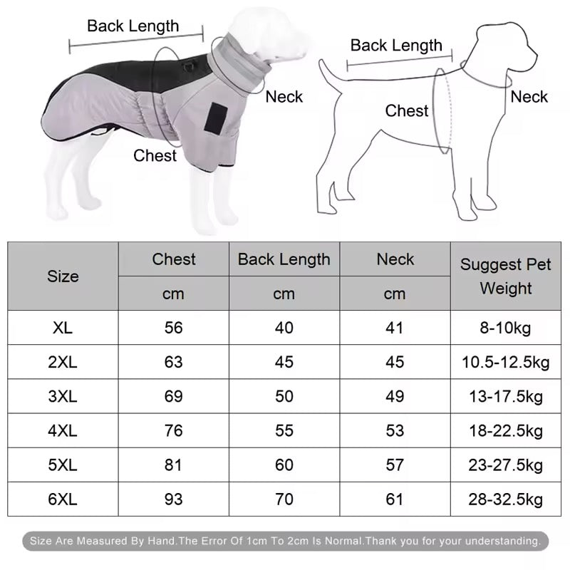 Winter Jacket for Large Dogs