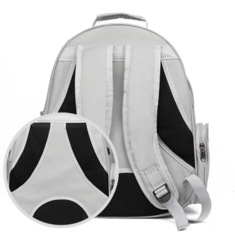 Space Capsule Cat Backpack – Transparent Breathable Carrier for Travel | Durable Nylon Pet Backpack for Cats & Kittens