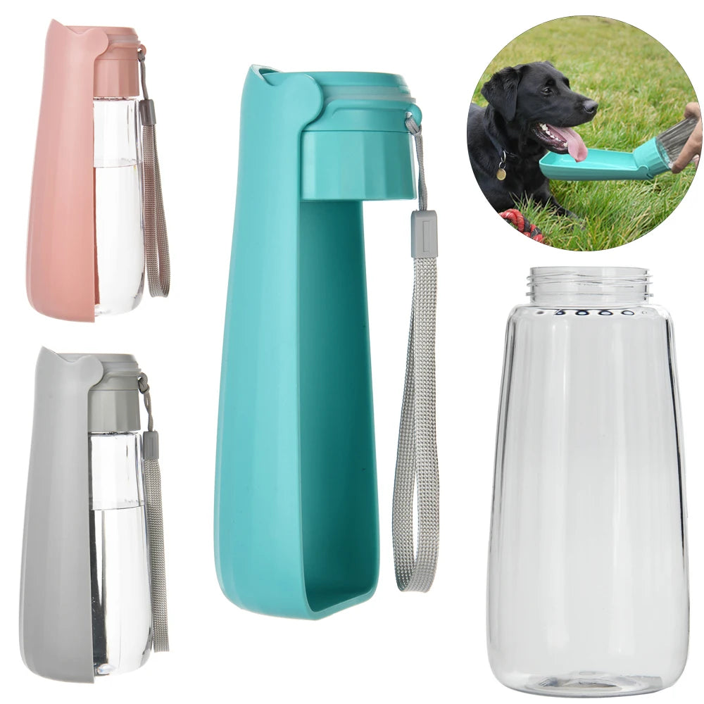 Portable Dog Water Bottle – Leak-Proof Travel Bowl for Dogs  | 550ml Pet Water Dispenser